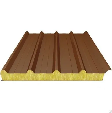 Фото №0 Кровельная трехслойная сэндвич-панель МП ТСП (100 мм)