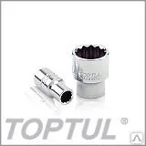 фото Головка торцевая 7мм двенадцатигранная с профилем 1/4"Toptul