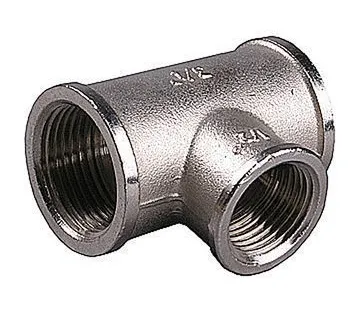 фото Тройник никелированный 1/2" В-В-В