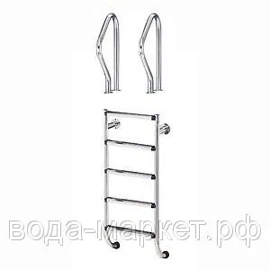 Фото №0 Лестница TWO-PIECES из 2-х элементов (AISI-304, 5 ступеней)