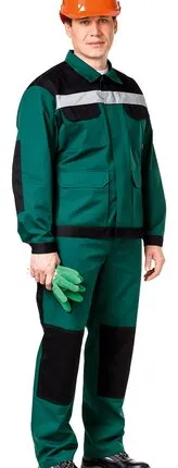 Фото №0 Костюм мужской летний «Молоток» зеленый