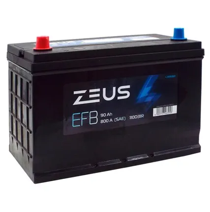 Фото №0 Аккумулятор ZEUS EFB Asia 110D31R 90 Ач п.п.