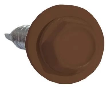 фото Саморез 5,5х19 HARDWEX RAL 8002 Сигнальный коричневый для крепления стальных листов к металлическим конструкциям 00000009318