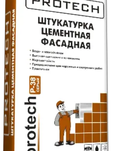 фото Штукатурка фасадная ПРОТЕК Р-38 25 кг