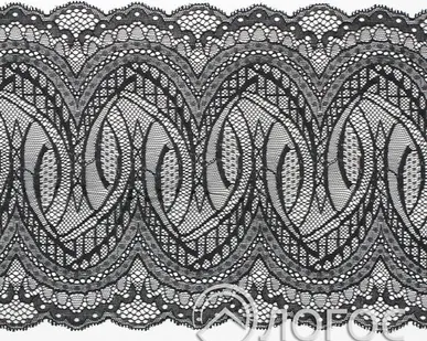 фото Кружево стрейч гипюр арт. 65007, черный