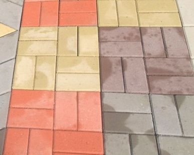 фото Тротуарная плитка брусчатка 100х200 h50мм