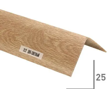 фото Уголок двухсторонний ИДЕАЛ 40х40 2,7метра Венге чёрный IDEAL УДВЧ4027