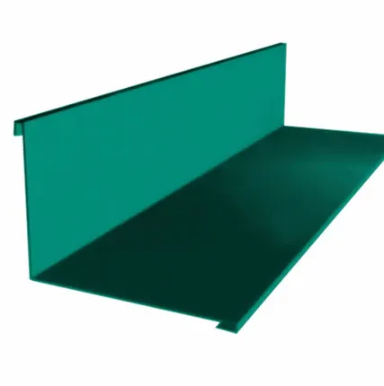Фото №0 Планка примыкания верхняя Металл Профиль 250x147x2000 мм, RAL6005 (зеленый мох)