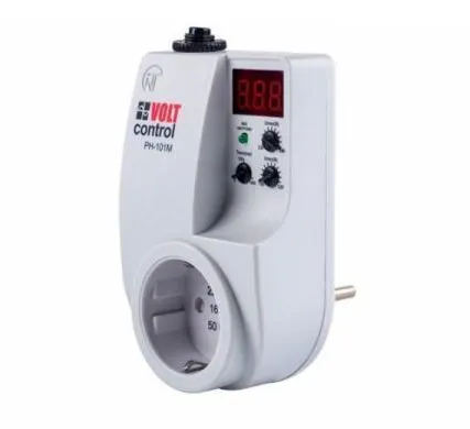 Фото №0 Реле напряжения однофазное под розетку РН-101М 16А 220В Новатек