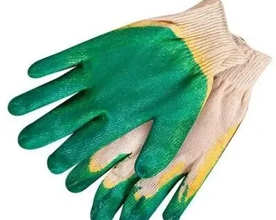 фото Перчатки х/б с двойным латексным покрытием 13класс обливные