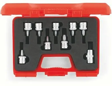фото Набор торцевых головок с вставкой Torx 1/2" 9 предметов, IZELTAS, 1113006009, 13000000808