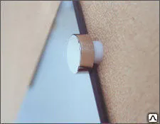 Фото №0 Держатель стекла зеркальный для крепления стекла вплотную к стене