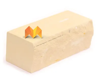 фото Кирпич Simat «Желтый» рустированый полнотелый утолщенный М-175 (Ложковый)