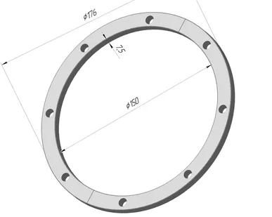 фото Кольцо проставочное 9ACU-3614-D5 (TCY-9PA; LMC-P660)