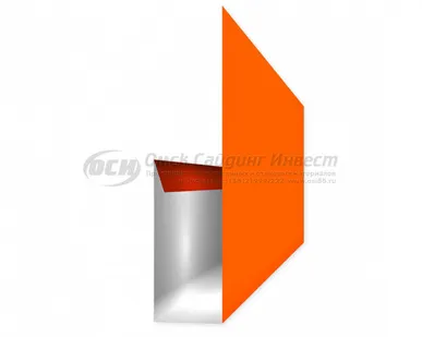 фото Финишная планка (сайдинг корабельная рейка) RAL 2004 (Ярко-оранжевый)