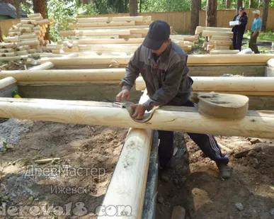 фото Оцилиндрованное бревно