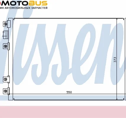 Фото №0 Конденсатор, кондиционер NISSENS 94657 Конденсер RE Kangoo II 03 &gt;