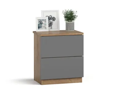 фото Тумба СИМПЛ NEW Крафт табачный, Серый графит