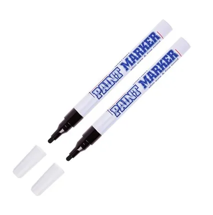 Фото №0 Маркер-краска MunHwa "Slim" черная, 2мм, нитро-основа