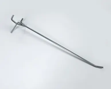 фото Крючок одинарный с ценникодержателем L=100мм d-4,8мм, шаг 50мм, хром