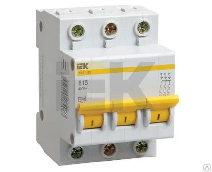 Фото №0 MVA20-3-020-D Автоматический выключатель  ВА47-29 3Р 20А 4,5кА х-ка D ИЭК