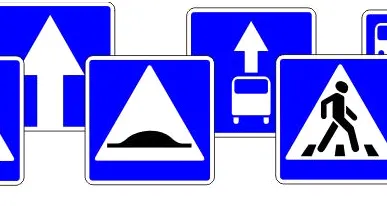 фото Квадратные дорожные знаки 700х700 мм I типоразмер