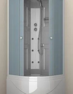 фото Душевая кабина 800*800*2100 NG-504-04 выс.подд.,мат.стекло,зад.стенки акрил