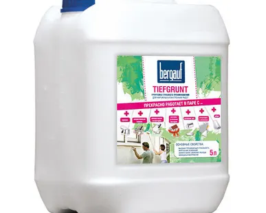 фото Грунтовка Bergauf TIEFGRUNT /10 кг/60 шт/гл.проникн/вн. и нар, шт