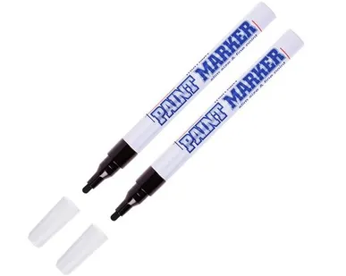 фото Маркер-краска MunHwa "Slim" черная, 2мм, нитро-основа