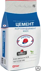 Фото №0 Цемент ПЦМ-400 5 кг основное вяжущее вещество