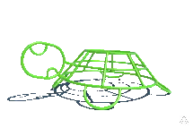 фото Лазалка черепаха. Габаритные размеры: 1600х1200х600