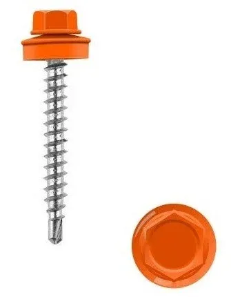 Фото №0 Саморез кровельный 4,8х51 RAL 2004