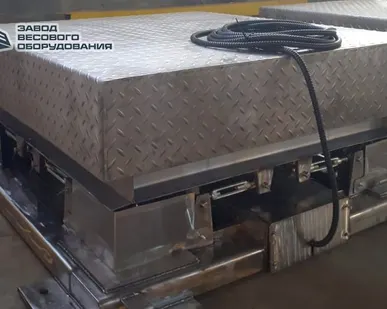 фото Весы платформенные электронные из нержавеющей стали ВП-П 10000 кг (10 тонн)