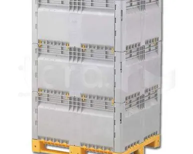 фото Box pallet KitBin ZT 1200х1000х1845 разборный сплошной контейнер БоксПаллет