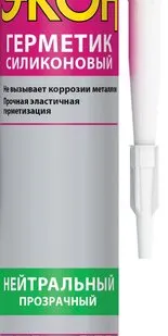 фото Герметик Экон силиконовый нейтральный прозрачный 280мл (973790/)
