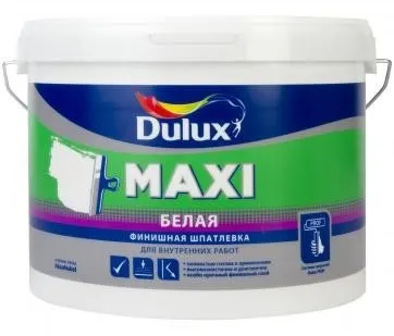 фото DULUX MAXI ШПАТЛЕВКА ФИНИШНАЯ МЕЛКОЗЕРНИСТАЯ Дулюкс