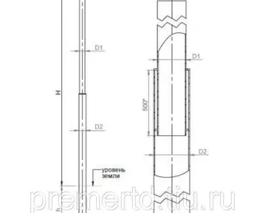 фото Опоры освещения ОС-0,7-10,0