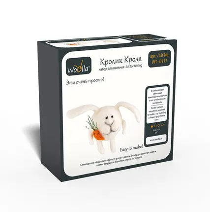 Фото №0 "Woolla" WT-0117 "Кролик Кроля" набор для валяния .