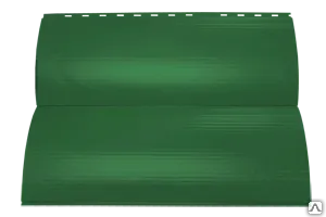 Фото №0 Металлический сайдинг под бревно цвет ЗЕЛЕНАЯ ЛИСТВА 6002