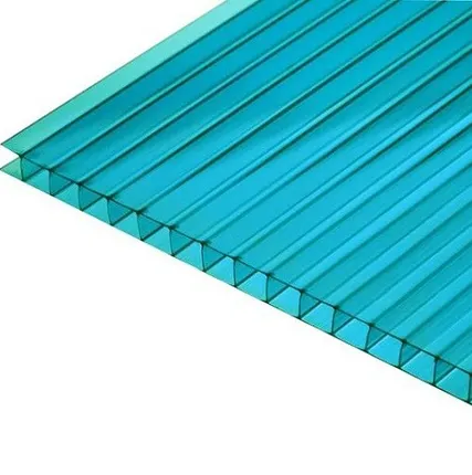 Фото №0 Поликарбонат Сотовый 2100х12000х6 Бирюза SOTALIGHT