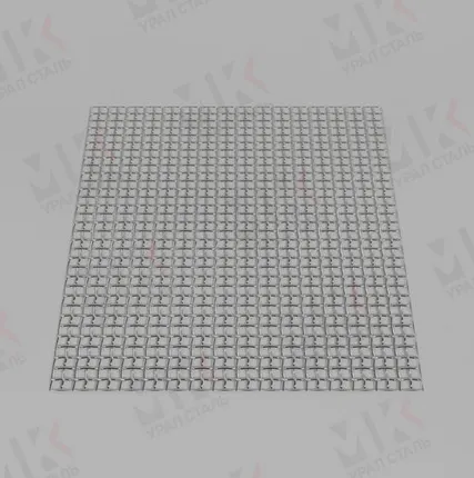 Фото №0 Сетка рифленая нержавеющая 5х2 мм ТУ 1276-002-38279335-2013