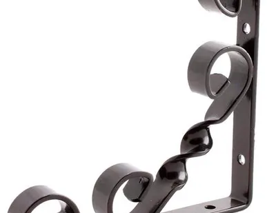 фото Кронштейн декор. черный 100*100