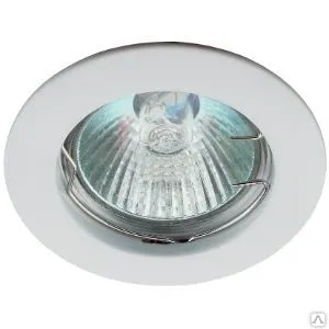фото Светильник ЭРА KL1 WH литой простой MR16, 12V, 50W белый