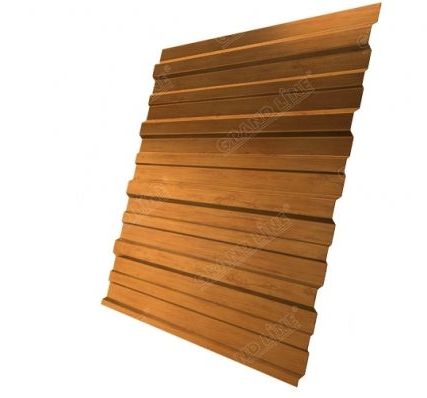 Фото №0 Профнастил С10A 0,4 Print Premium Golden Wood