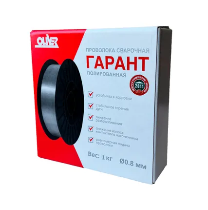 Фото №0 Сварочная проволока Оливер ГАРАНТ СВ-08Г2С П 0,8мм, (1кг)