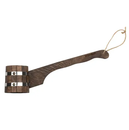 Фото №0 Черпак WoodSon 0,5 л из дуба в тёмном, с нержавеющей вставкой