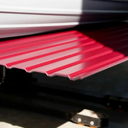 Фото №0 Профлист С-10 / красный / 0.45 мм. - RAL 3005 / Винно-красный - Глянцевая - с ЛКП - Первый - С-10 - Индивидуальные - Розница