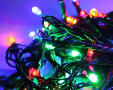фото Гирлянда светодиодная 50LED провод 6.5м 8 режимов мигания Космос KOC_GIR50LED_RGB