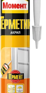 фото Герметик акриловый универсальный, морозостойкий, белый, 280мл, Момент