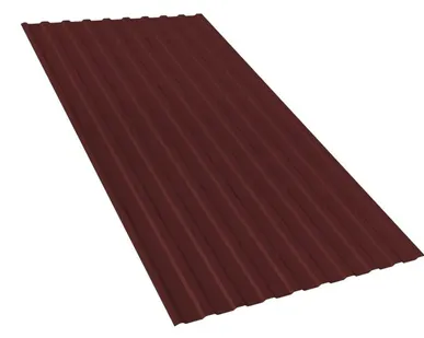 фото Профнастил двухсторонний МП 20 RAL 8017 Коричневый 0,4 мм